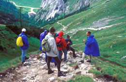 Lehrgangsgruppe bei einer Alpenexkursion