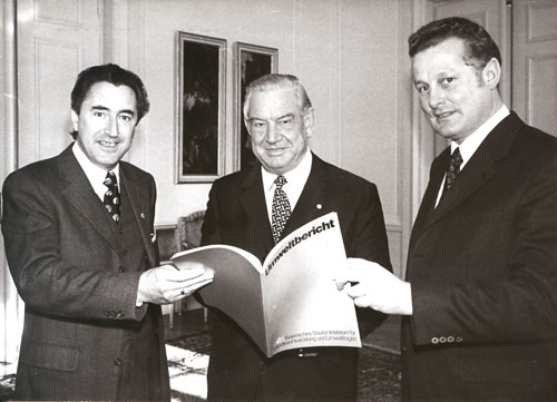 Von links nach rechts: Alfred Dick, Dr. h.c. Alfons Goppel, Dr.h.c. Max Streibl.
