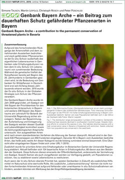 Titelbild der Online preview-Version des Artikels in ANLiegen Natur.