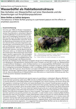 Titelbild der Online preview-Version des Artikels in ANLiegen Natur.