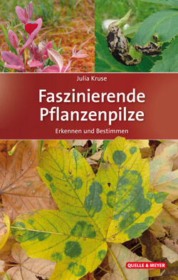  Das Titelbild zeigt Fotos von mit Pilzen befallenen Pflanzen und Blättern.