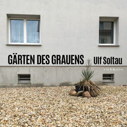  Das Titelbild zeigt den Ausschnitt eines tristen Hauses mit einem Vorgarten aus Kieselsteinen und einer vertrockneten Topfpflanze, die von Steinen gesäumt ist.