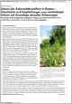 internal link to the full text-pdf: Martin Sommer Protection of the arable flora in Bavaria