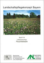 Titelbild Heft II.6 (Feuchtwiese mit Blumen und Gräsern, im Hintergrund Bäume)