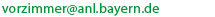Bitte geben Sie die E-Mail-Adresse entsprechend dem Muster ein. Sie setzen sich aus vorname.name@anl.bayern.de zusammen.