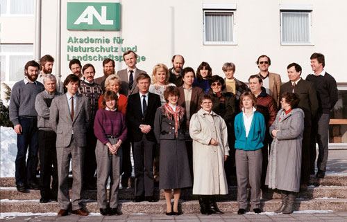 Gruppenfoto der ANL-Mitarbeiter 1987.