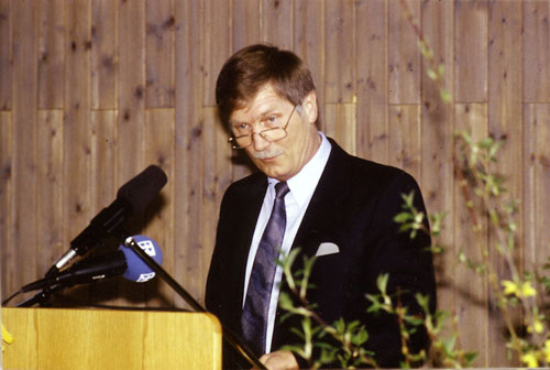 Dr. Wolfgang Zielonkowski bei seiner Abschiedsrede.