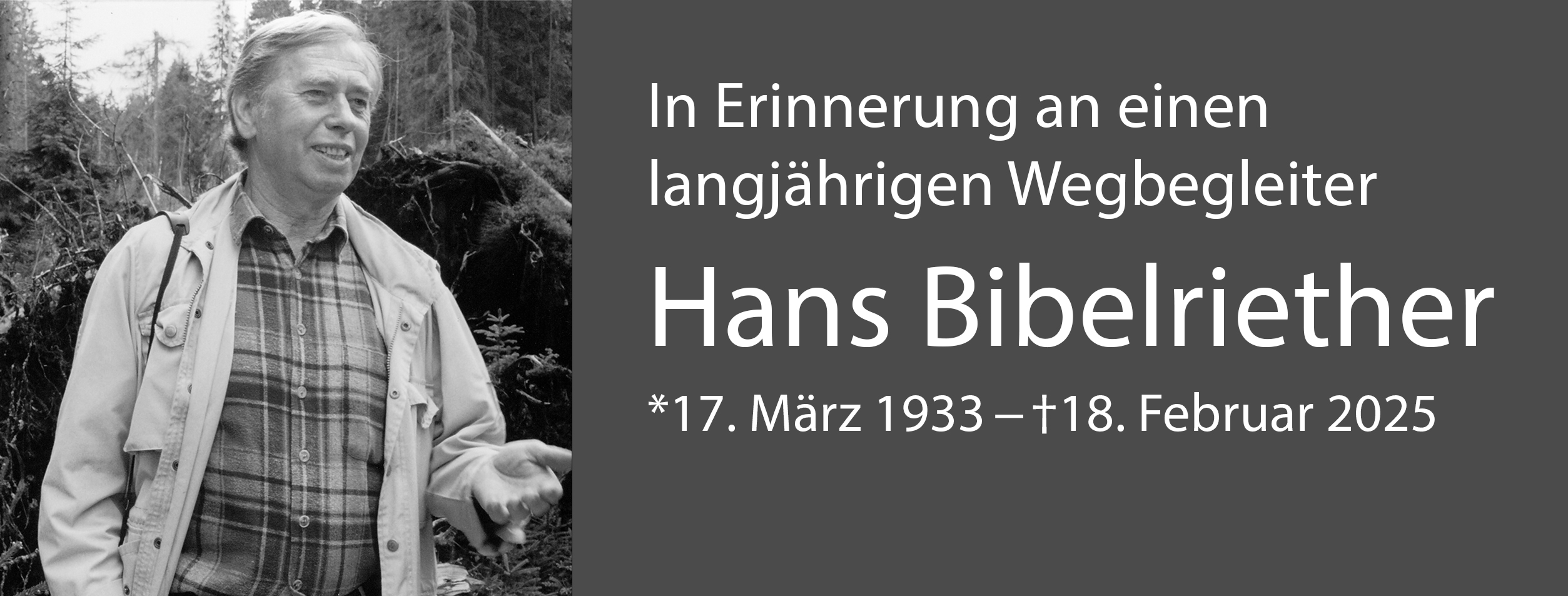 Titelbild Hans Bibelriether