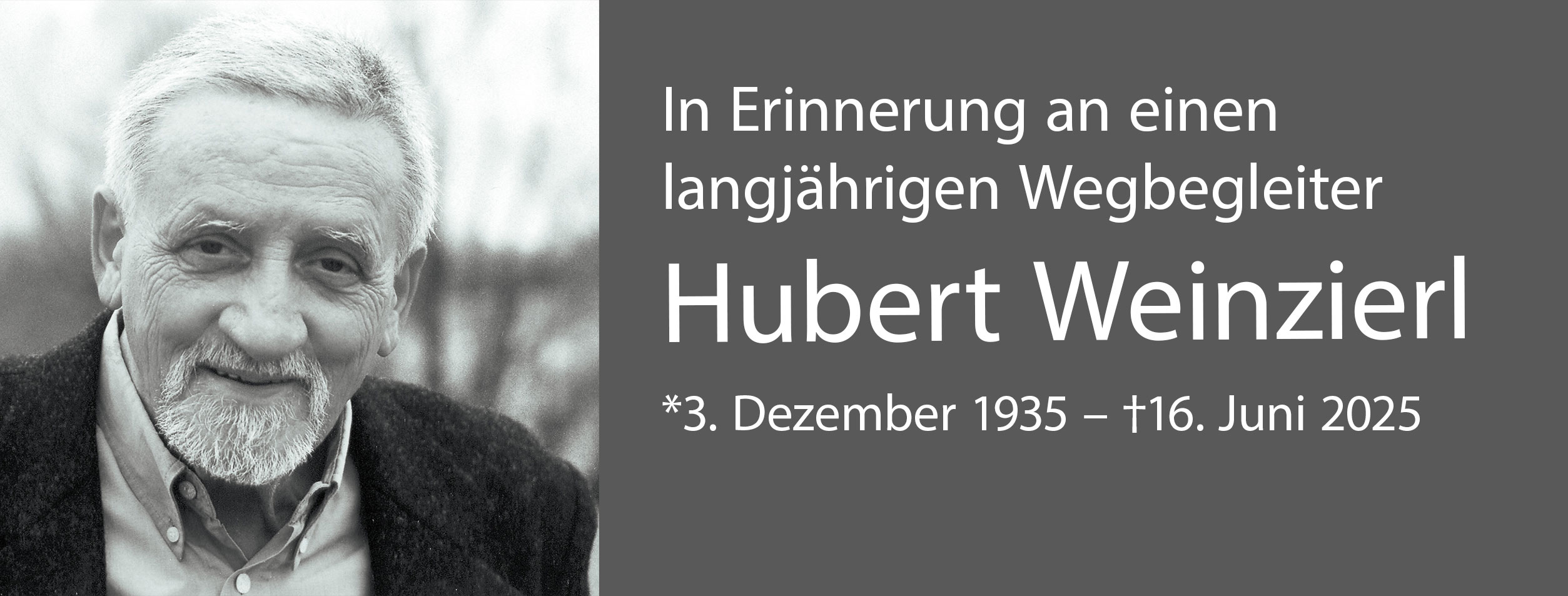 Portraitbild Hubert Weinzierl