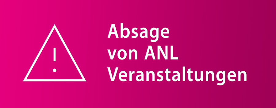 Infobox mit Warndreieck zur Absage von ANL Veranstaltungen
