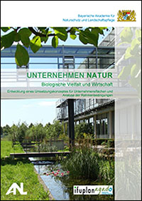 Titelbild vom Bericht für den Einstieg in das Thema naturnaher Gestaltungen von Firmengeländen mit Gestaltungsbeispielen.
