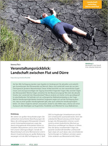 Titelbild des Artikels in Anliegen Natur.