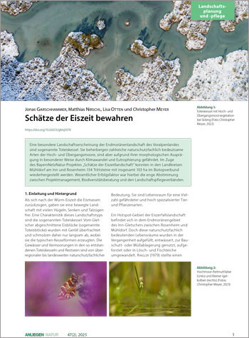 Titelbild des Artikels in Anliegen Natur.