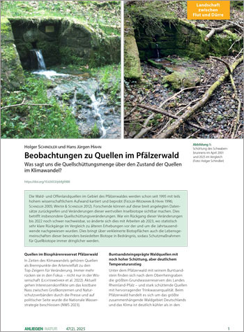 Titelbild des Artikels in Anliegen Natur.