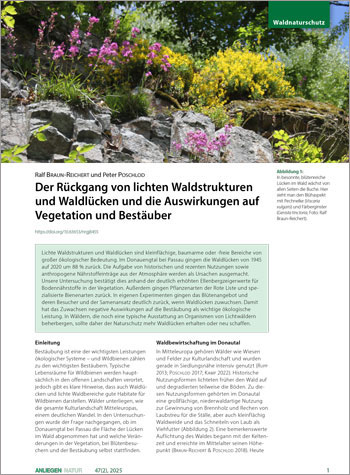 Titelbild des Artikels in Anliegen Natur.