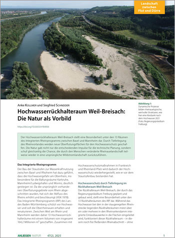 Titelbild des Artikels in Anliegen Natur.