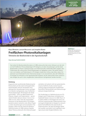 Titelbild des Artikels in Anliegen Natur.