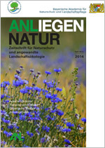 Titelblatt Anliegen Natur 36/2 (Kornblumen in einem Acker)