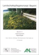 Titelblatt LPK 11 Teilband 2 Agrotope (Kiesweg daneben bewachsene Böschung und Bäume)