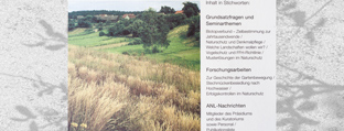 Ausschnitt eines Titelbildes der Berichte der ANL