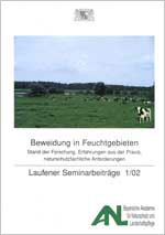 Titelblatt Laufener Seminarbeiträge 1/2002 (Ausgedehnte Rinderweide mit Kühen)
